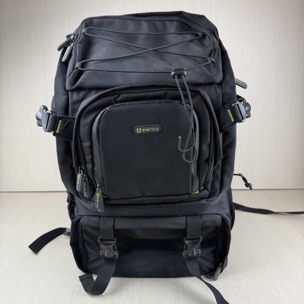 Evecase Backpack Style Black Camera Bag